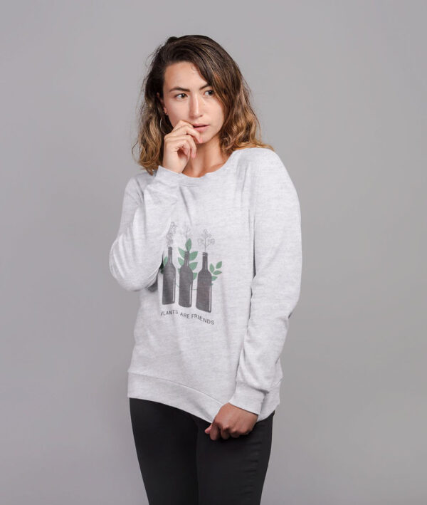 Women Graphic Sweatshirt | Plants are friends