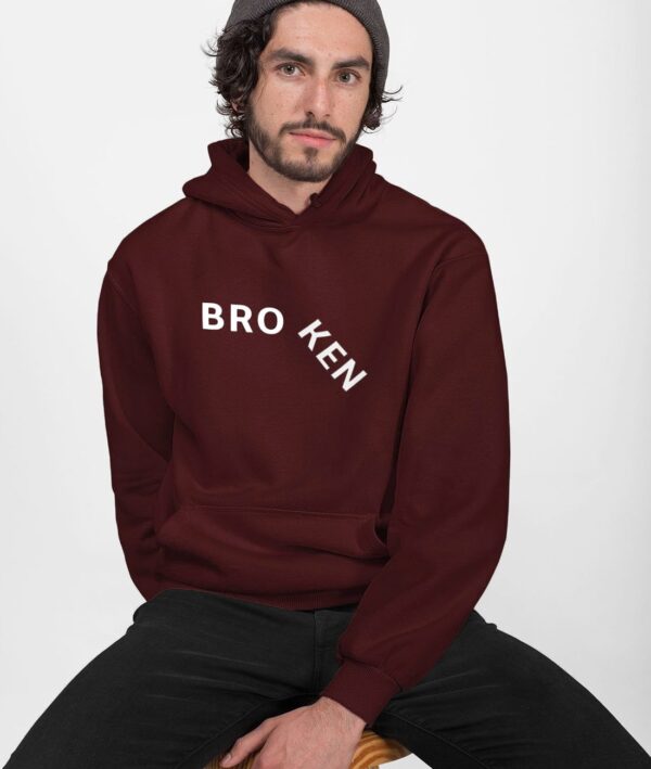 Broken Men Graphic Pullover Hoodie
