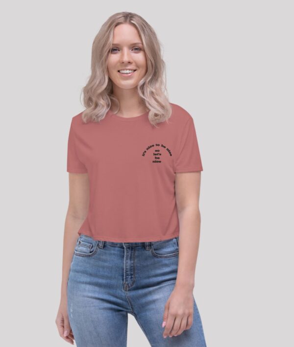 Flowy Embroidered Crop Top