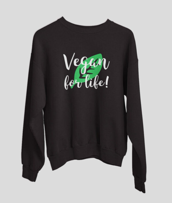 Vegan For Life Men Graphic Sweatshirt