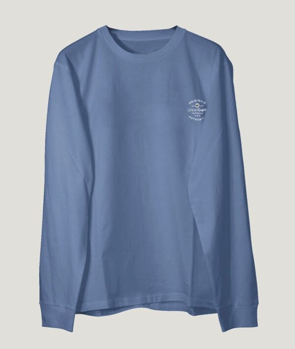 Men Long Sleeve T-Shirt | Indigo Blue