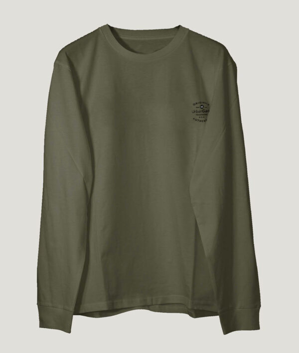 Men Long Sleeve T-Shirt | Military Green
